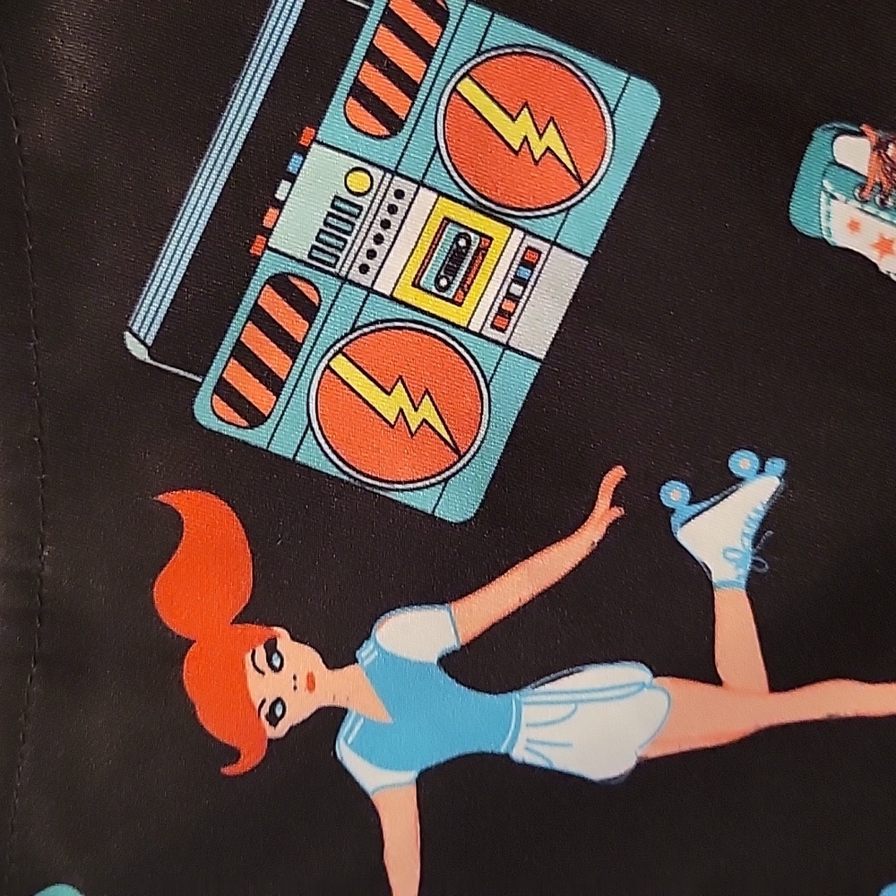 Lindy Bop roller skate 80s retro dress Audrina size 6 EUC - Picture 6 of 8